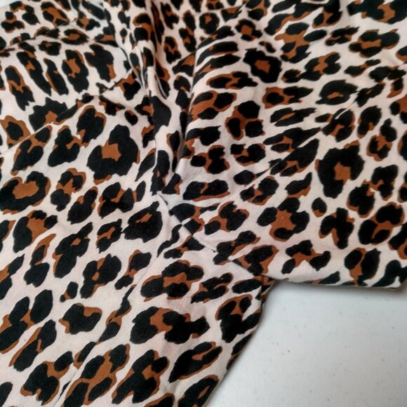 J Crew Remi Pants Women Size 6 Leopard Print Stretch Twill Zip Up Cat Print - Picture 11 of 15